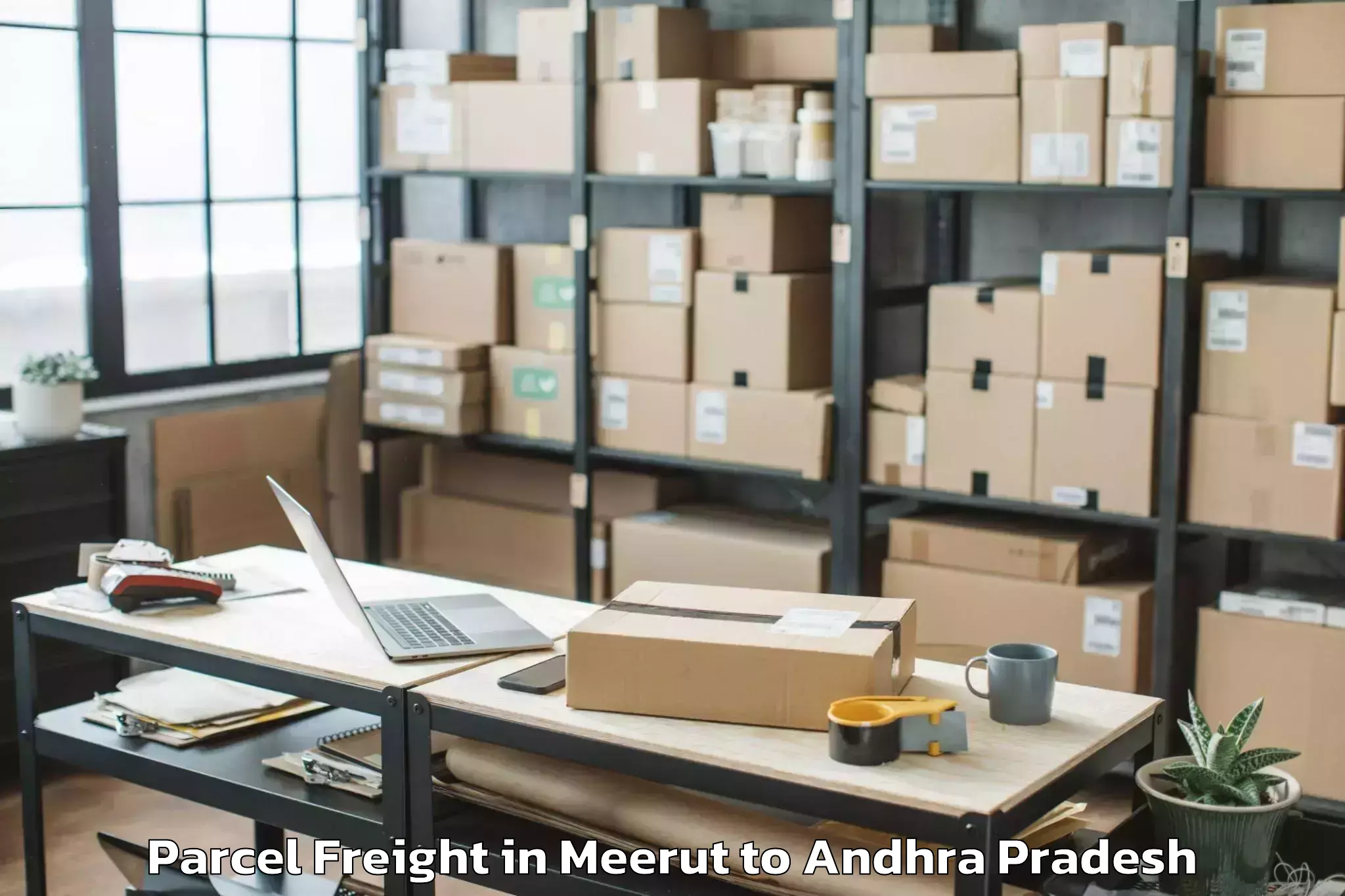 Book Meerut to Etcherla Parcel Freight Online